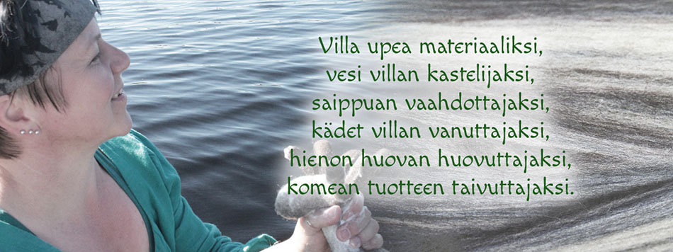 Villa upea materiaaliksi